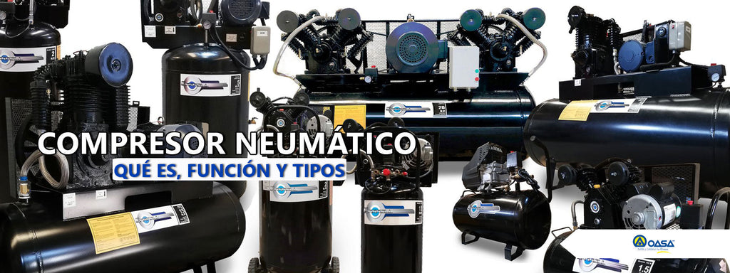 Compresor neumático: Qué es, función y tipos
